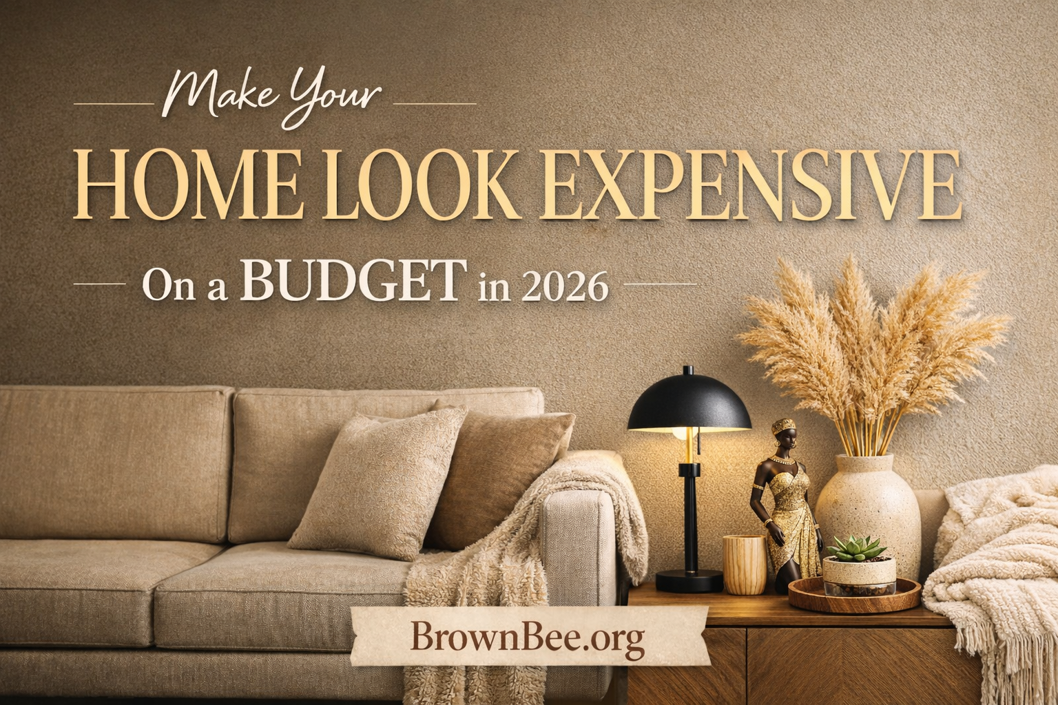luxury living room on a budget