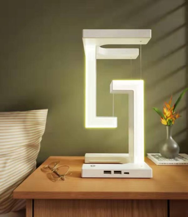 Wireless Smartphone Charging Suspension Table Lamp