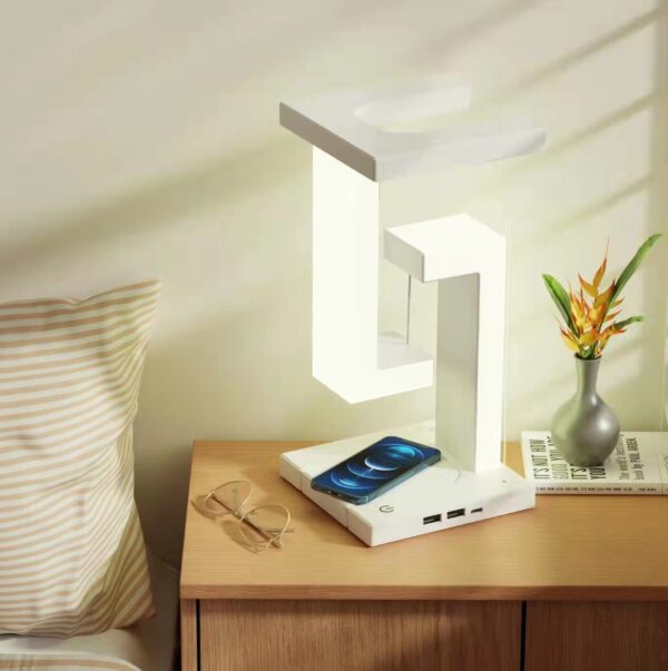 Wireless Smartphone Charging Suspension Table Lamp