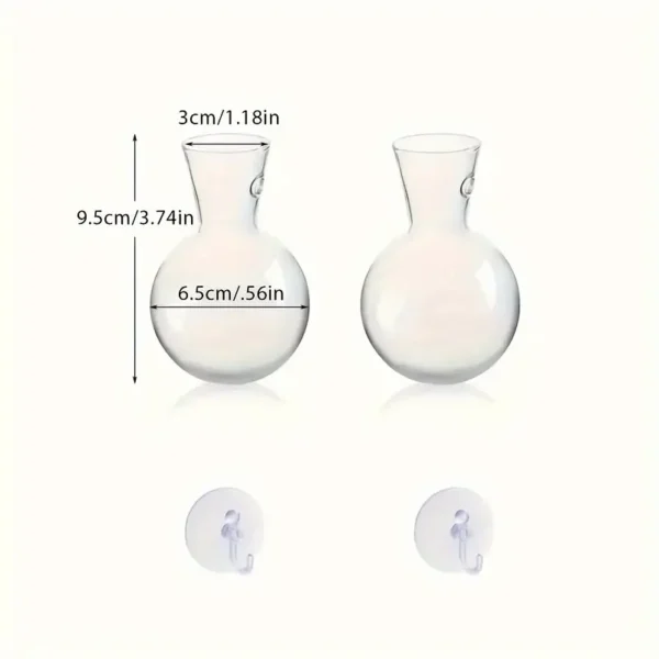 kf-S33e419c1083f4eb38977bb9fbd1a368eX Creative Semi Circular Glass Wall Mounted Vase