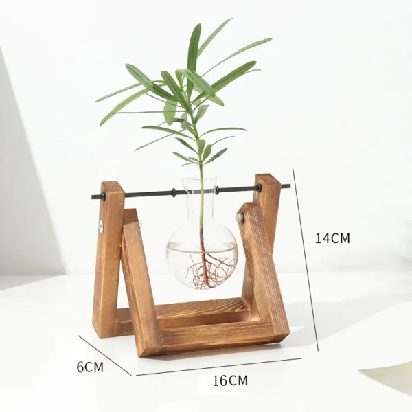 kf-S4d0576fd6a1e4d189e4987cea68c8261P Creative Wooden Frame Hydroponic Glass Vase
