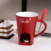 mini chocolate melting pot with candle mini chocolate melting pot with candle