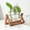 kf-Sd53d7b04aed844b0bf7e5c99084dc8f8e Creative Wooden Frame Hydroponic Glass Vase
