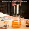 Heat-Resistant Borosilicate Glass Teapot