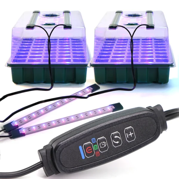 kf-Sf83a996b0b8f4f09b2b309d6aa11c78ae Seed Starter Tray with Grow Light