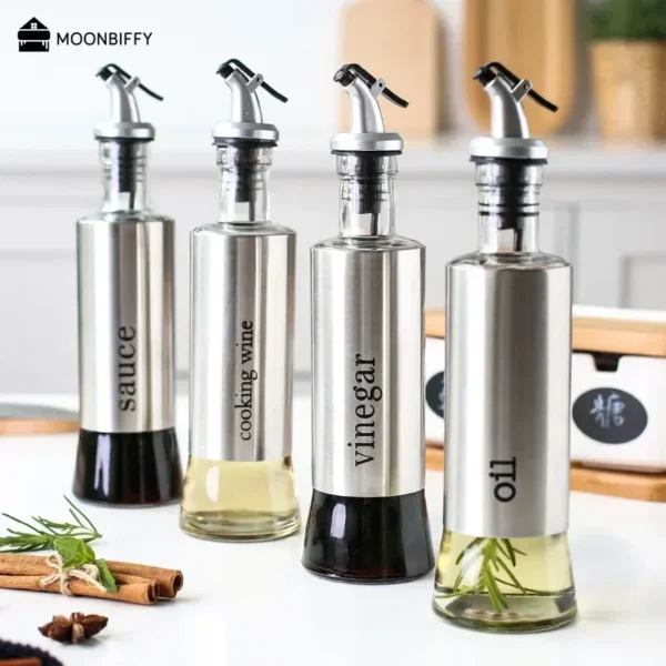 Stainless Steel Oil Dispenser Bottle