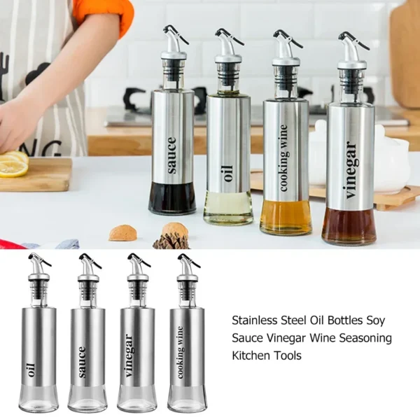 Stainless Steel Oil Dispenser Bottle