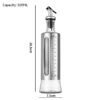 Kitchen Storage Bottle Cooking Oil Vinegar Seasoning Bottle Glass