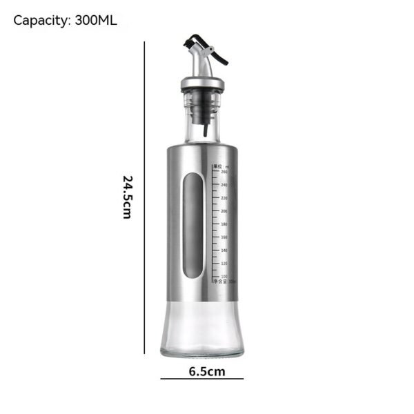 Kitchen Storage Bottle Cooking Oil Vinegar Seasoning Bottle Glass
