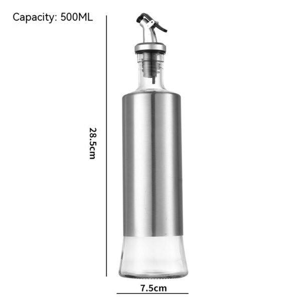 Kitchen Storage Bottle Cooking Oil Vinegar Seasoning Bottle Glass